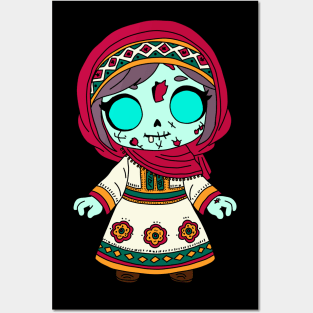 Cute Tajikistani Zombie Posters and Art